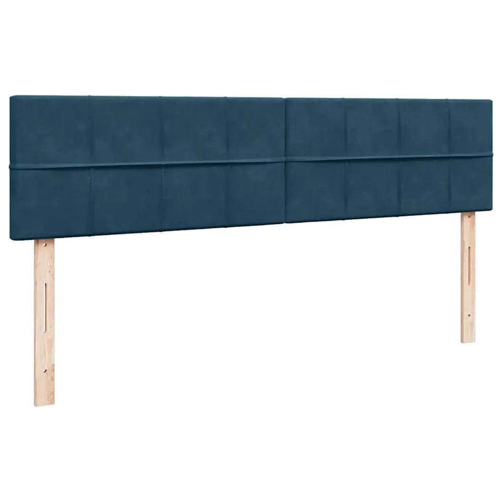 vidaXL Struttura Letto Pouf con Materassi 180x200 cm Velluto
