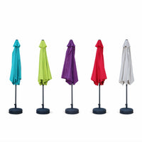 Ombrellone palo centrale  rotondo 300cm  in legno, rosso