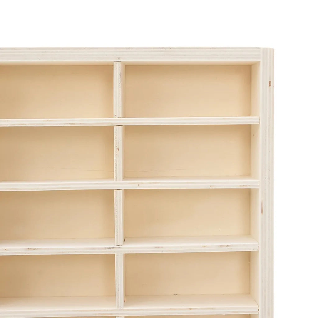 Vetrina da collezione in legno con 90 scomparti 50,5x4,5x79 cm CFW6444443