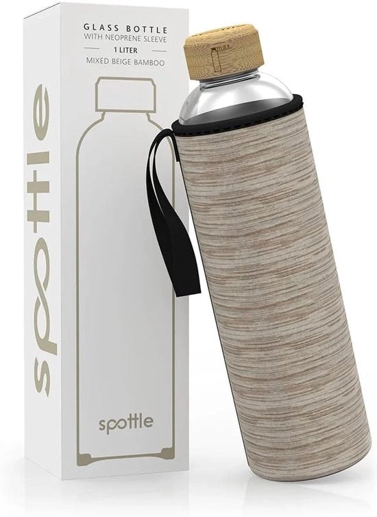 Acquasplash - Resistente a lavastoviglie - 1L - Senza BPA - Borosilicato