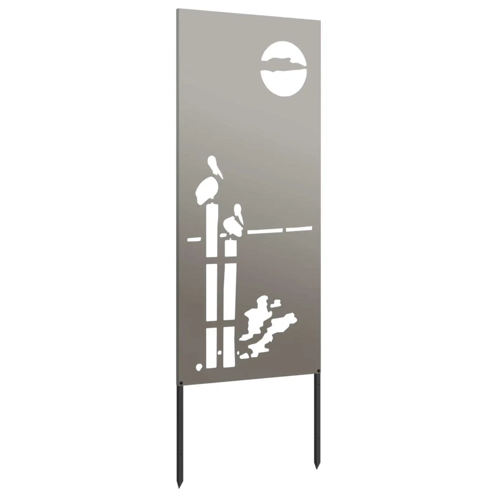 Schermo per privacy in giardino Traforo Ruggine 50 x 140 cm CFW6038311