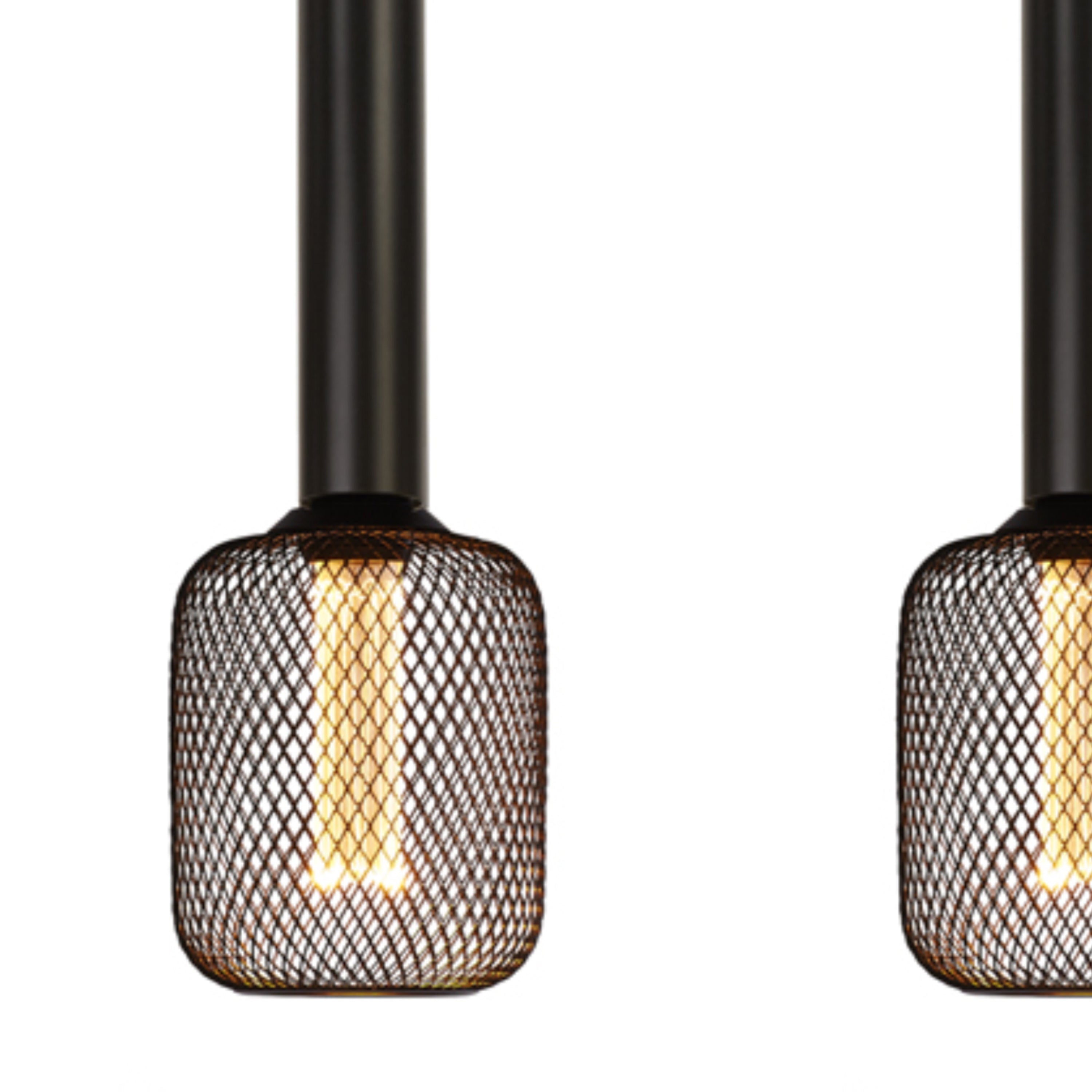 Lampadario Contemporaneo Dulwich Acciaio Nero 4 Luci E27