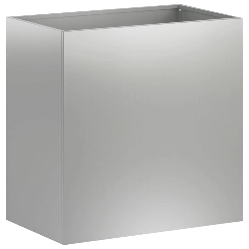 Vaso da giardino 2 pz Argento 50 x 30 x 50 cm Acciaio zincato 8005537
