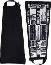 Scheenbeschermers per Sport - Ideali per mountain bike e trail running - Nero/bianco - L 2 pezzi