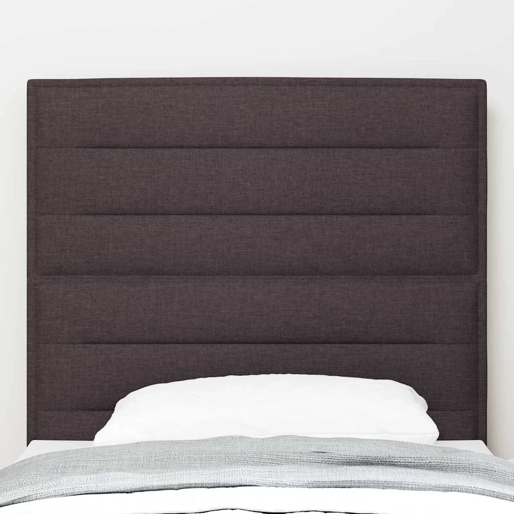 Testiera LED con strisce LED Marrone Scuro 80 cm Tessuto 3338268