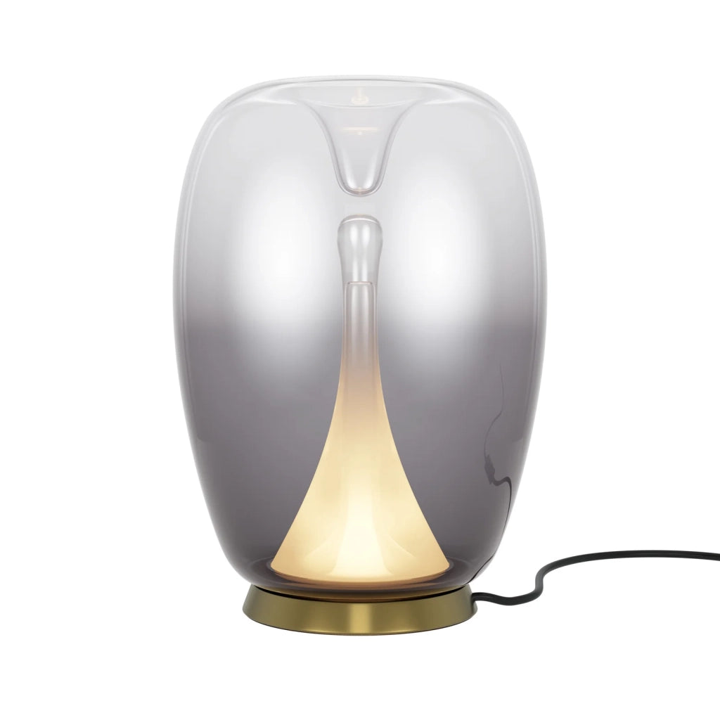 Maytoni Lampada da tavolo moderna Splash 1 luce LED integrato oro alluminio vetro
