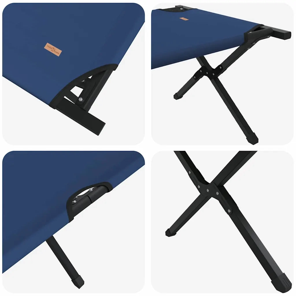 Letto da campeggio pieghevole 2 pz Blu 193 x 69 x 45 cm CFW2013538