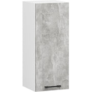 Mobile da cucina pensile sistema AKORD OLIWIA 30 cm H720 Bianco inserto frontale Cemento Grigio Cemento 1 anta 30x30x72 cm