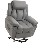 Poltrona Reclinabile Elettrica Massaggiante ¨C Minimal ¨C Grigio Tessuto