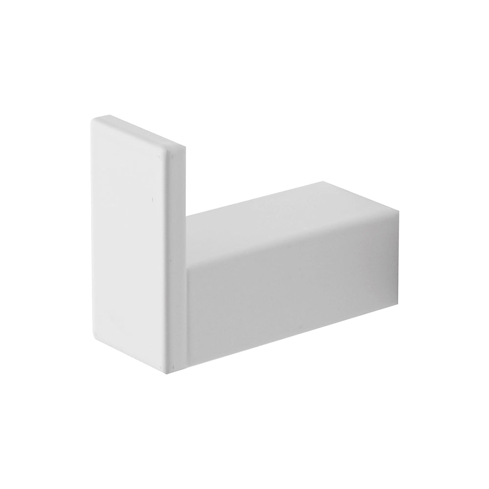 Appendino portasciugamani da muro in alluminio bianco Sky