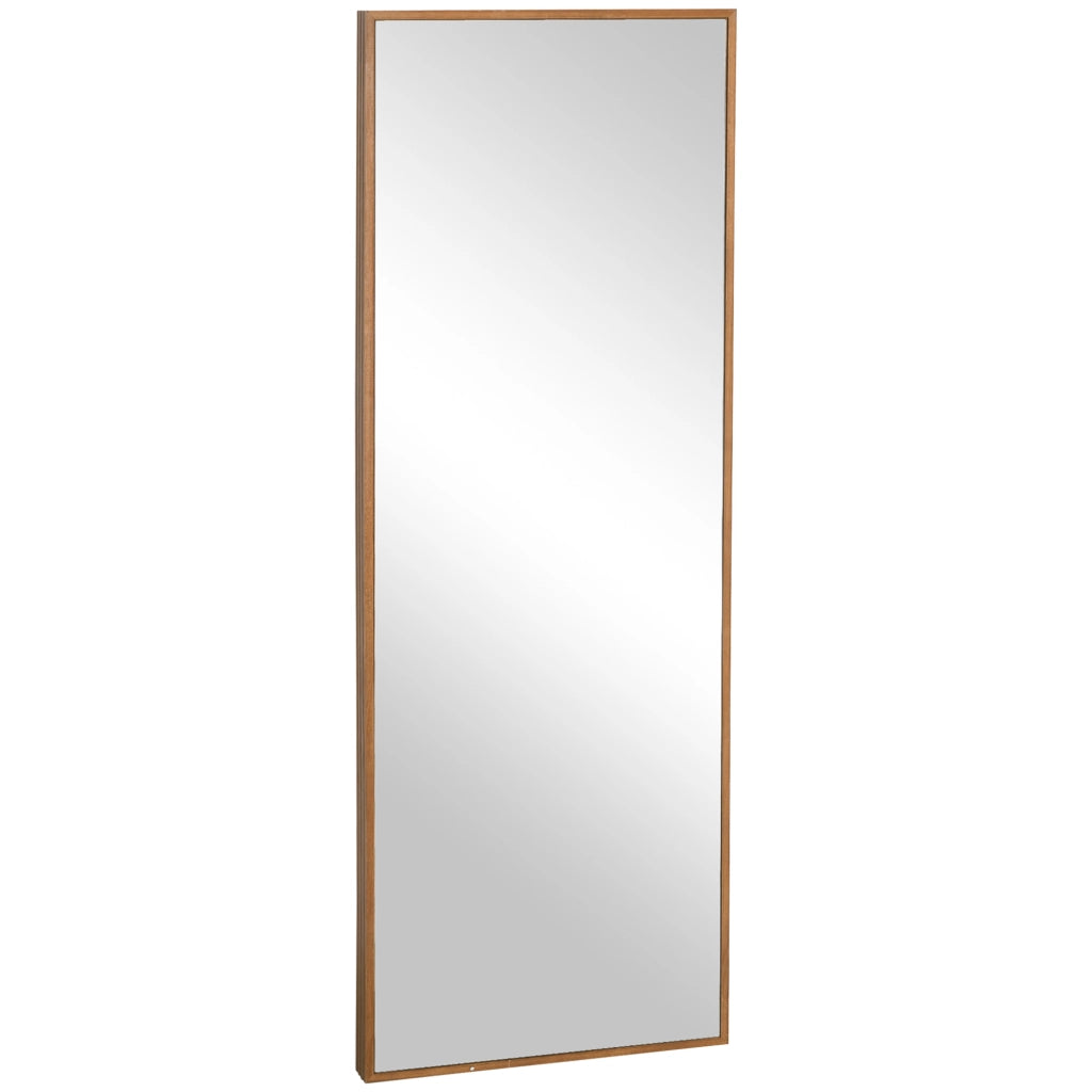 SPECCHIO DA PARETE Rettangolare 45x125 cm Legno Naturale