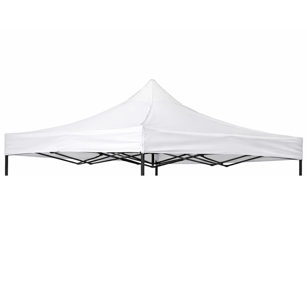 Telo Copertura Gazebo Impermeabile Oxford 800D Resistente Anti Pioggia Sole Raggi UV Facile Montaggio Con Velcro Per Gazebo Pieghevole Da Giardino Terrazzo Eventi 290 x 290 Cm Bianco