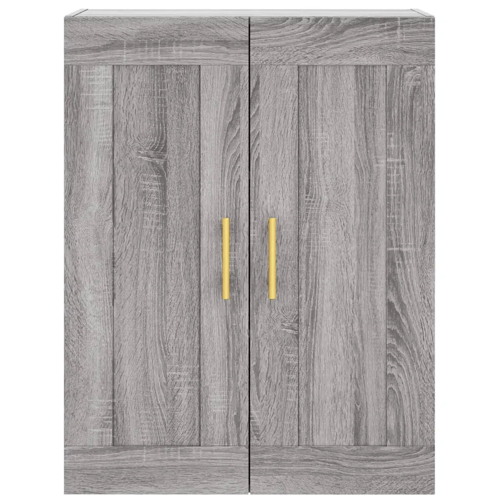 Credenza Grigio Sonoma 69,5x34x180 cm in Legno Multistrato 3199551
