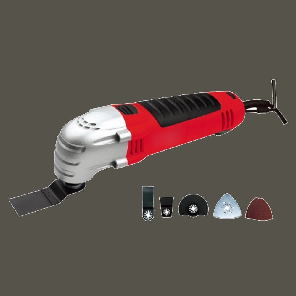 Trade Shop - Attrezzo Elettrico Multifunzione 37 Accessori Multiutensile Raschietto Rotatorio -