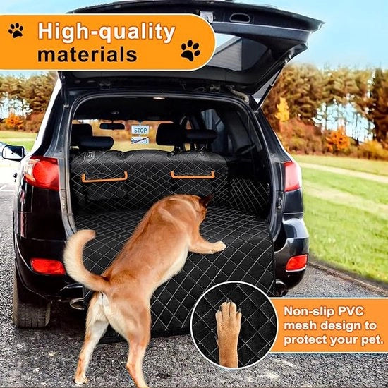 Protezione del Bagagliaio Universale per Cani, Bagagliaio Copertura Bagagliaio Copriporta per Cani con Protezione della Soglia di Ricarica e Protezione Lato, Impronta d'Acqua & Antiscivolo.