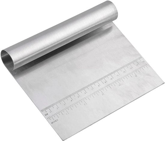 Kit di impasto in acciaio inossidabile - Spatola per impasto - Spatola per cucina - Multifunzionale - Leggero - Disegno ergonomico 15 x 12 cm
