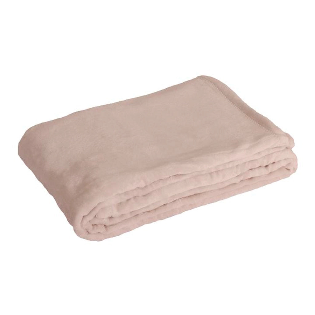 Coperta a quadri rosa pallido 130x170cm FLANBERG