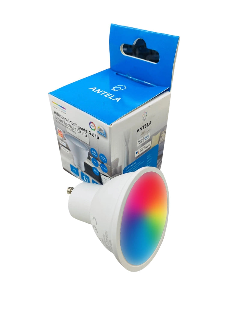 Faretto Led incasso per bagno doccia lampada RGBW GU10 cromoterapia SMART ALEXA