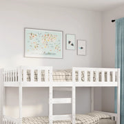 Letto per Bambini senza Materasso-Struttura Letto Bianco 90x190cm Massello Pino 924915