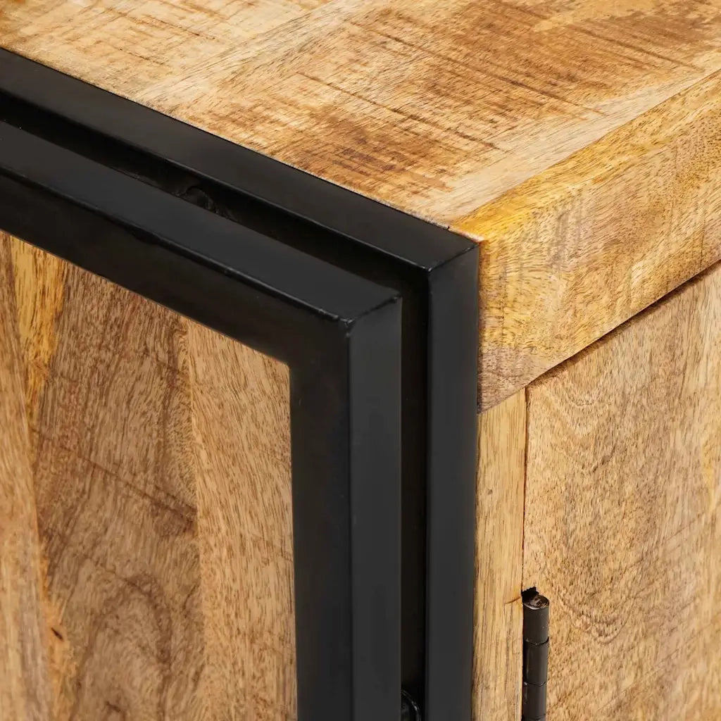 vidaXL Credenza Marrone 80 x 33 x 70 cm legno massello di mango