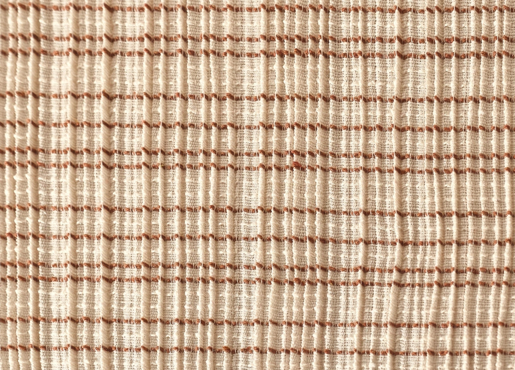 Copridivano Sofà Poltrona Elasticizzato Protezione Tessuto Jacquard Modello Fanny - 2 Posti - Panna
