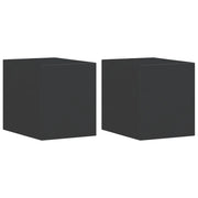 Applique da Parete per Esterni 2 pz Nere Alluminio Pressofuso CFW6115890