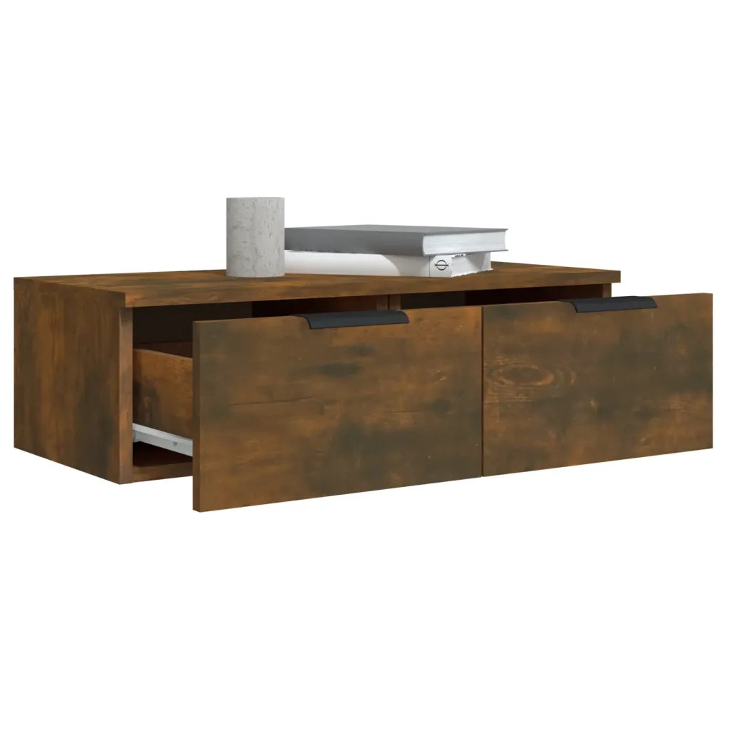 Armadietto a Muro Rovere Fumo 68x30x20 cm in Legno Multistrato 817093