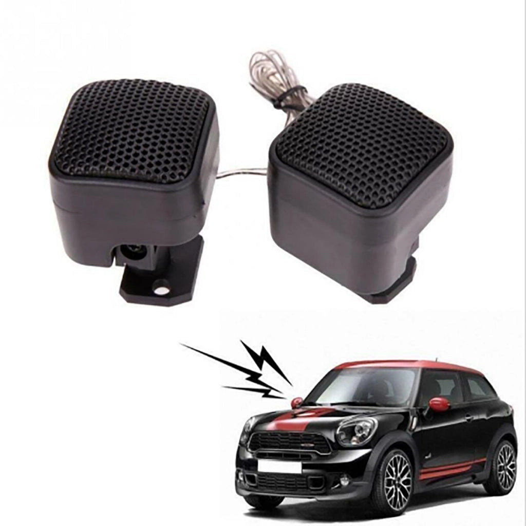 COPPIA DOME TWEETER AUDIO ALTOPARLANTI AUTO 800W NERO ALTA EFFICIENZA MINI CASSE