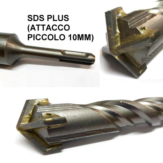 Topex 60h606 punta da muro sds p plus, 20 x 800 mm, s4, quatro