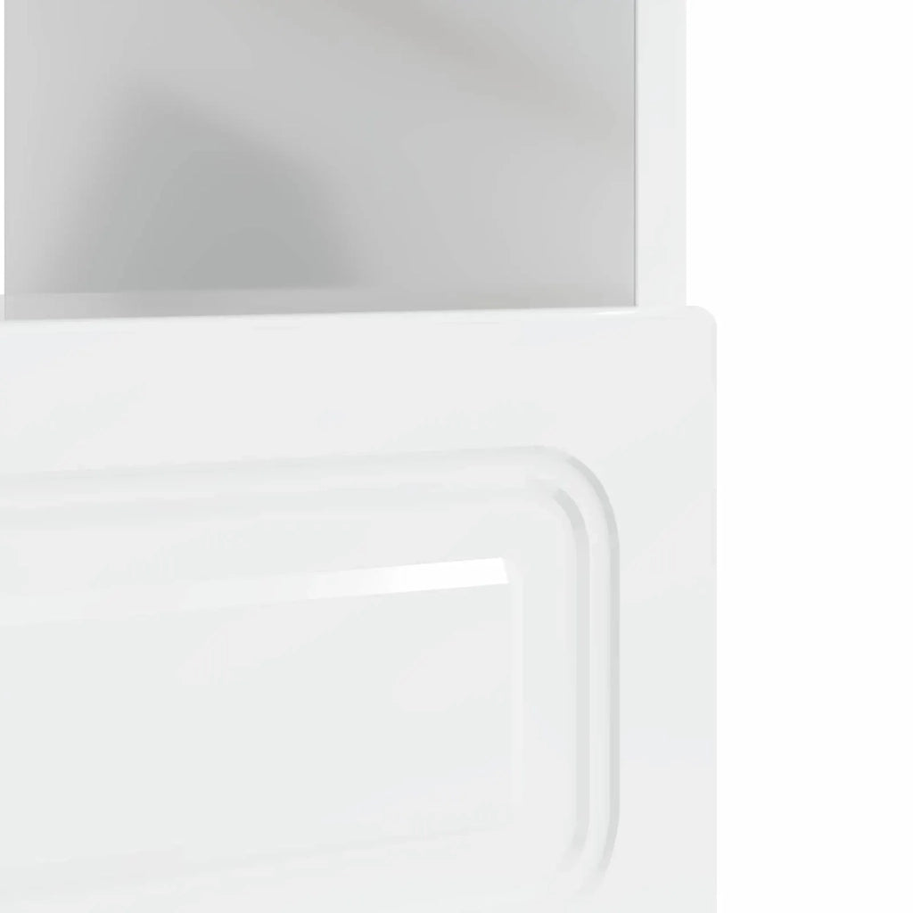 Mobile TV LED Bianco Lucido Legno ingegnerizzato 897869