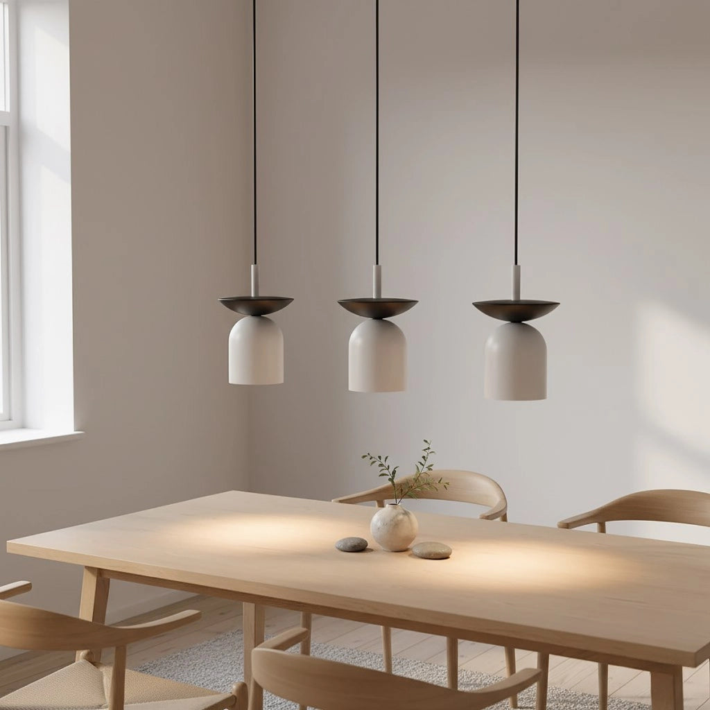 Lampada a sospensione EGO in acciaio grigio