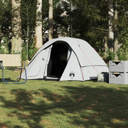Tenda Familiare Cabina 6 Persone Bianca Tessuto Impermeabile 4009565