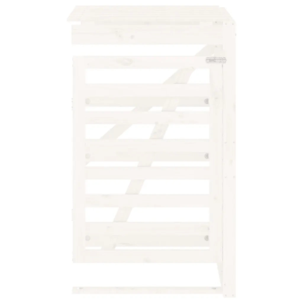 Estensione Copribidone Bianco in Legno Massello di Pino 825108