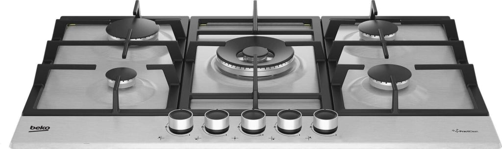 Beko HIAW75225SXE Acciaio inossidabile Da incasso 75 cm Gas 5 Fornello(i)