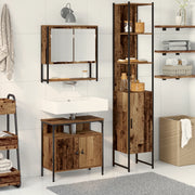 Mobile bagno con lavabo integrato in legno vecchio in legno ingegnerizzato