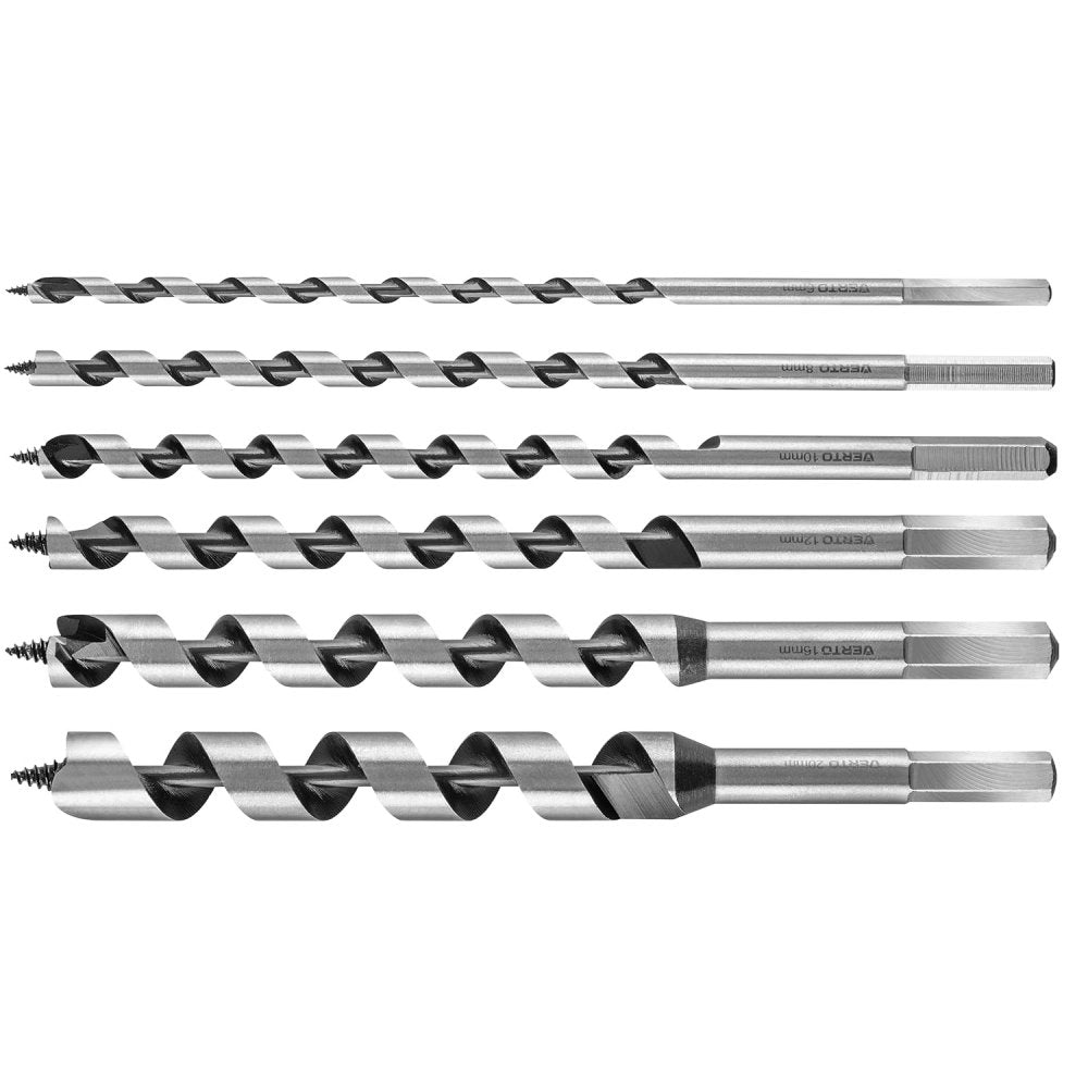 Topex 60h800 punta elicoidale pe per legno, 230 mm, set 6 pz.