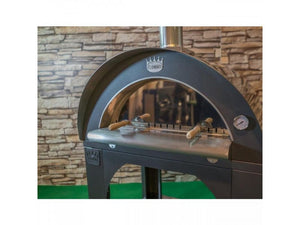 Forno a legna a cottura diretta Pulcinella 80x60 - Antracite