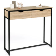 IDMarket - Consolle a 2 cassetti dal design industriale DETROIT