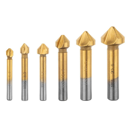 Topex 60h822 frese per smussare e 6,3-20,5 mm, set 6 pz