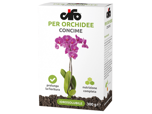 Concime per orchidee Cifo astuccio 300g idrosolubile crescita e fioritura