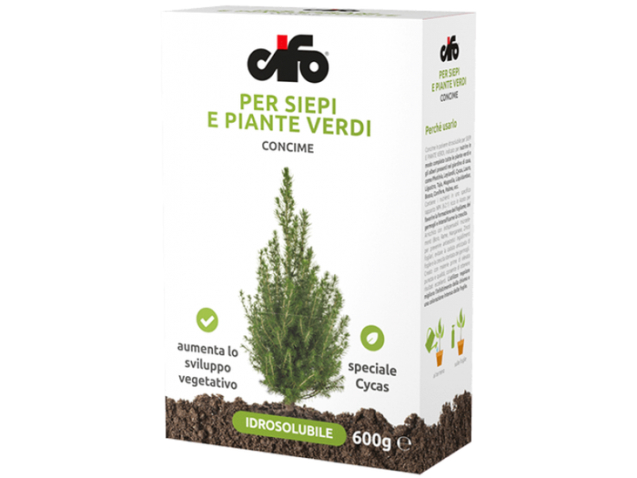 Concime siepi e piante verdi Cifo 600g idrosolubile arricchito con microelementi