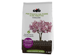 Concime Cifo OM per piante da fiore e da frutto sacco 5kg nutrizione equilibrata