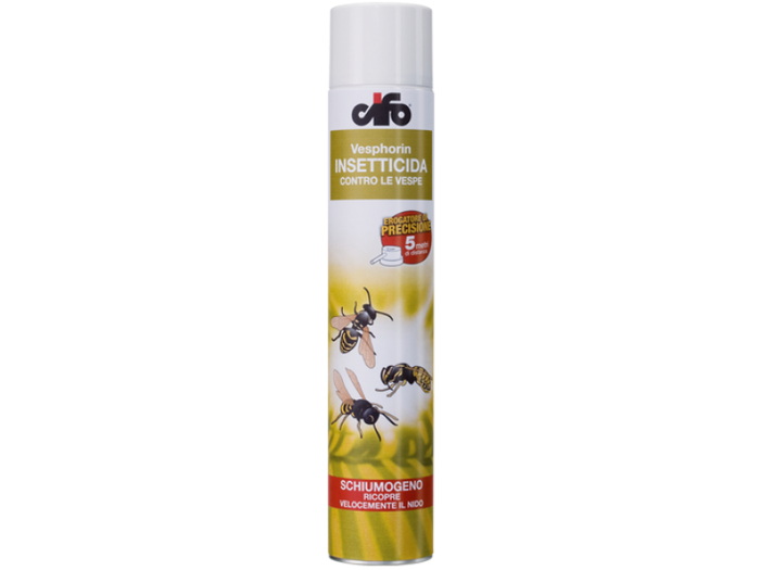 Insetticida spray vespe e calabroni Vesphorin Cifo 750ml schiumogeno