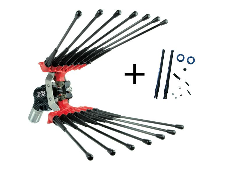 Abbacchiatore pneumatico Lisam V8 Carbon scuotiolive ad aria compressa