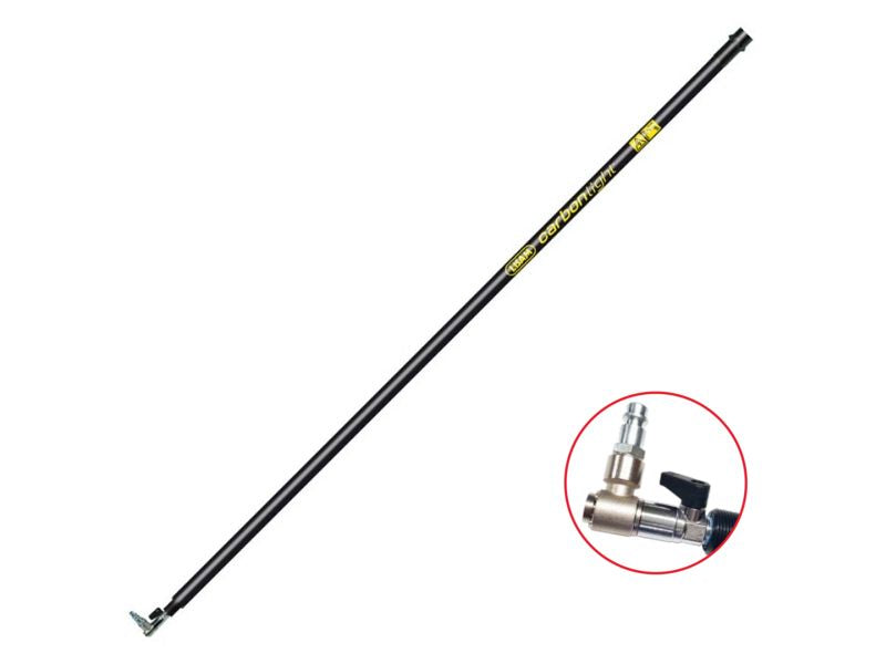 Asta di prolunga con rubinetto Lisam Carbon Light in fibra di carbonio da 3 mt