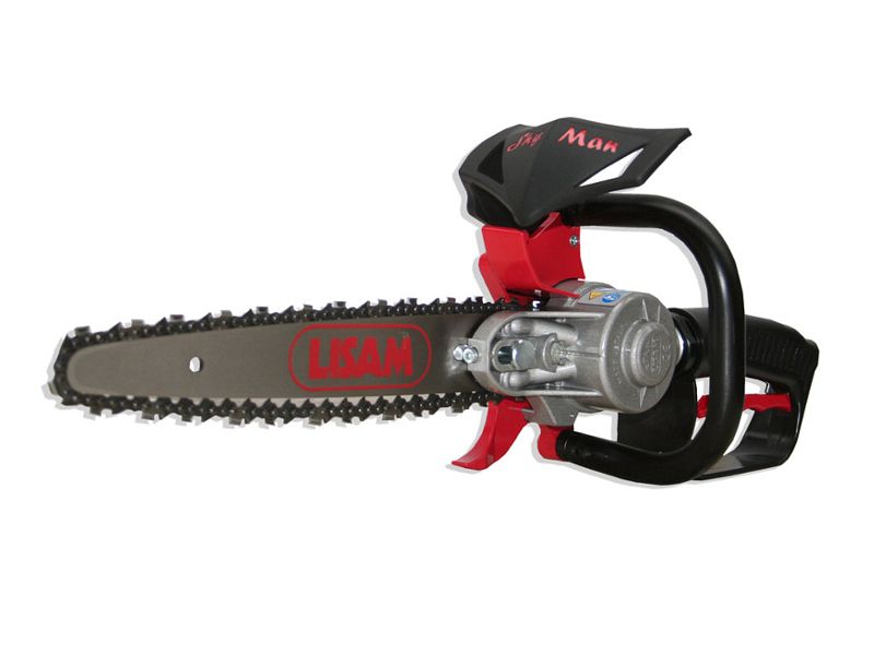 Seghetto pneumatico Lisam Sky-Man per potatura con barra a punta con impugnatura