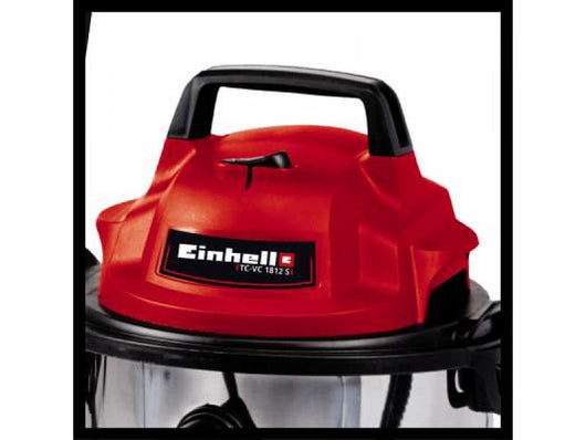 Aspiratutto Einhell TC-VC 1812 S bidone inox 12lt aspira liquidi e solidi