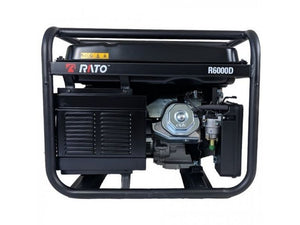 Generatore di corrente Rato R6000D 6kW a benzina 420cc AVR avviamento elettrico - Con quadro ATS