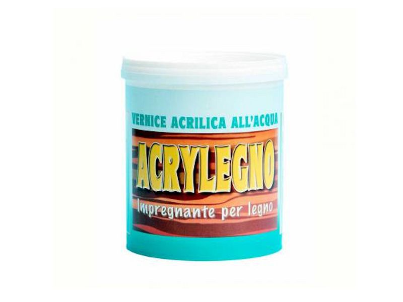 Vernice acrilica all'acqua colorata Acrylegno finitura opaca per legno - 750 ml