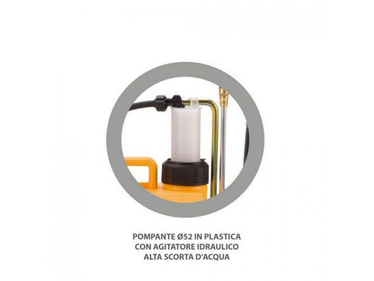 Pompa a zaino irroratrice manuale Volpi UNI serbatoio da 12lt